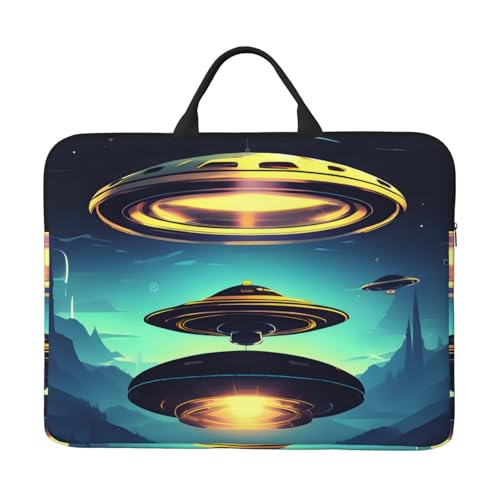 IHVBRHHM Spacecraft Descend Laptoptasche mit stoßfestem Futter und tragbarem Design, geeignet für Business und den täglichen Gebrauch. von IHVBRHHM