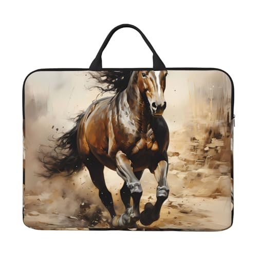 IHVBRHHM Western Horse Laptoptasche mit stoßfestem Futter und tragbarem Design, geeignet für Business und den täglichen Gebrauch. von IHVBRHHM
