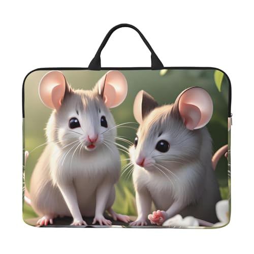 Mouse In Love Laptoptasche mit stoßfestem Futter und tragbarem Design, geeignet für den geschäftlichen und täglichen Gebrauch. von IHVBRHHM
