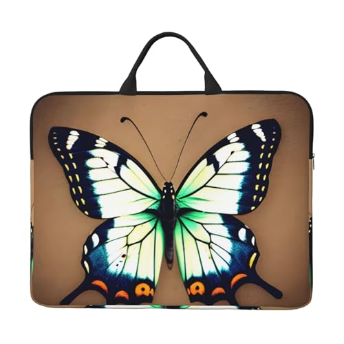 Niedliche Little Butterfly Laptoptasche mit stoßfestem Futter und tragbarem Design, geeignet für Business und Alltag. von IHVBRHHM