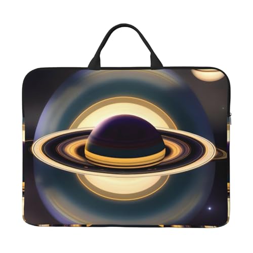 Schöne Saturn 14-Zoll-Laptop-Tasche mit stoßfestem Futter und tragbarem Design, geeignet für Business und Alltag. von IHVBRHHM
