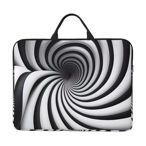 Spiral Optical Illusion Gif 14-Zoll-Laptop-Tasche mit stoßfestem Futter und tragbarem Design, geeignet für geschäftliche und tägliche Nutzung. von IHVBRHHM