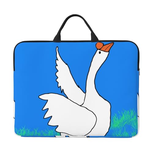 White Goose Spread Its Wings Laptoptasche mit stoßfestem Futter und tragbarem Design, geeignet für Business und den täglichen Gebrauch. von IHVBRHHM