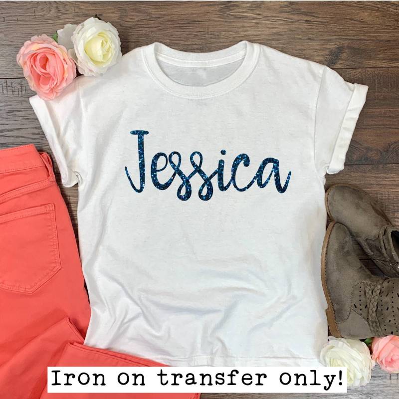 Glitter Name Zum Aufbügeln, Aufbügeln Buchstaben, Vinyl, Heat Transfer Monogramm von IHeartHoundstooth