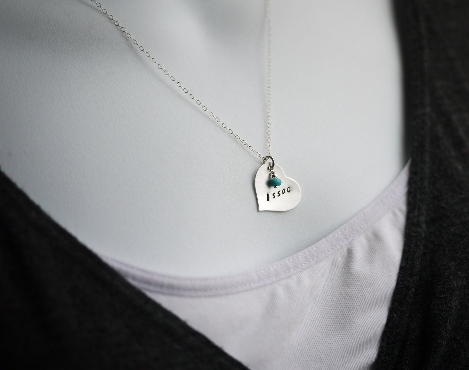 Silbernes Herzhalskette - Benutzerdefinierte Personalisierte Namen Von Ich Dies Herz Silbernes Herzhalskette - Benutzerdefinierte Personalisierte Namen Von Ich Dies Herz von IHeartThis