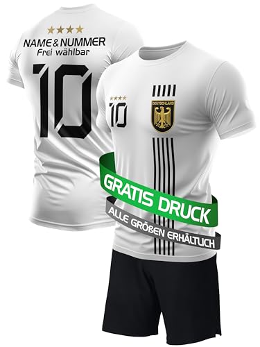 IIIII20Fo7IIIII Fussball Deutschland Trikot Em 2024 Kinder mit eigenem Namen personalisiert - Jungen National Fußball Kind Trikots - Jungs Fanartikel deutsche Nationalmannschaft ZTH5 von IIIII20Fo7IIIII