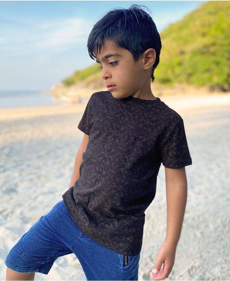 Shipibo Shirt Für Kinder - Coole Shirts Jungen Größe 2 10 Jahre Alt von IIISOLIII
