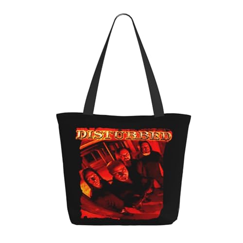 IJHRSFDST Heavy Metal Band Damen Tote Bag - Rock Band Canvas Einkaufstasche - Metal Music Merch - Wiederverwendbare umweltfreundliche Tragetasche für Fans - Konzertgeschenk, Dist-11, Einheitsgröße von IJHRSFDST