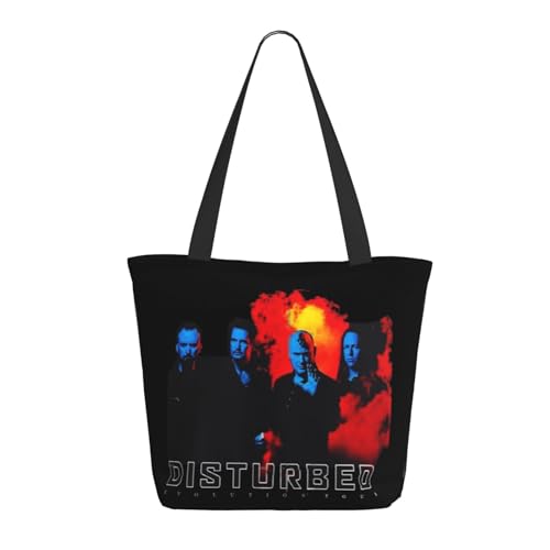 IJHRSFDST Heavy Metal Band Damen Tote Bag - Rock Band Canvas Einkaufstasche - Metal Music Merch - Wiederverwendbare umweltfreundliche Tragetasche für Fans - Konzertgeschenk, Dist-9, Einheitsgröße von IJHRSFDST