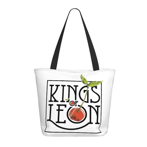 Leon Rock Band Kings Damen Einkaufstaschen Rock Band Peripherie Tote Bags Musikthema Canvas Handtaschen Fan Support Modelle Große Kapazität Umweltfreundlich Langlebig Mode Schultertaschen, Leon-24 Leon Rock Band Kings Damen Einkaufstaschen Rock Band Peripherie Tote Bags Musikthema Canvas Handtaschen Fan Support Modelle Große Kapazität Umweltfreundlich Langlebig Mode Schultertaschen, Leon-24 von IJHRSFDST