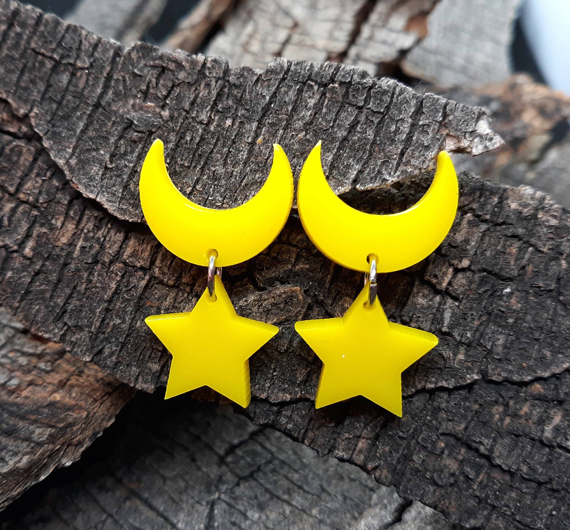Gelber Mond Und Stern Ohrringe, Eternal Moon Cosplay Sailor Senshi Kostüm Schmuck, Anime Hypoallergen, Clip Ons Gelber Mond Und Stern Ohrringe, Eternal Moon Cosplay Sailor Senshi Kostüm Schmuck, Anime Hypoallergen, Clip Ons von IJSY