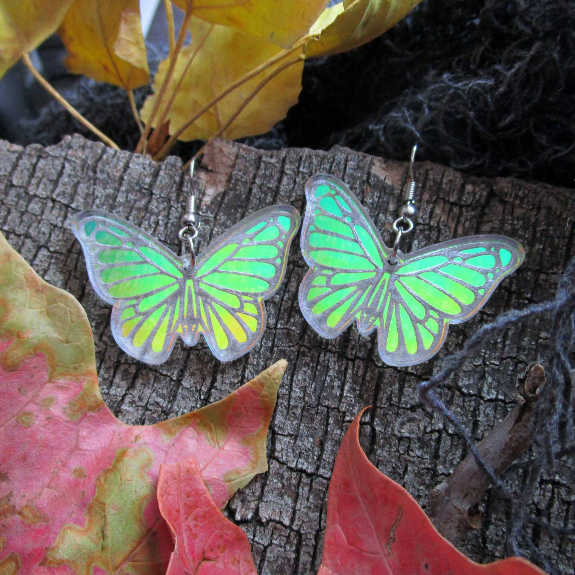 Irisierende Schmetterlingsflügel Ohrringe, Frühlings-Sommer-statement Schmuck, Leichte Hypoallergene Nette Schöne Schmetterlings-Ohrringe Irisierende Schmetterlingsflügel Ohrringe, Frühlings-Sommer-statement Schmuck, Leichte Hypoallergene Nette Schöne Schmetterlings-Ohrringe von IJSY