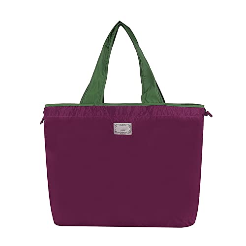 IKAAR Einkaufstasche Faltbare Einkaufsbeutel Stofftasche Große Tragetasche Stoffbeutel Shopping Bag Handtasche Waschbar Umhängetasche Polyester Strandtasche für Schule Arbeit Reisen Täglichen Gebrauch von IKAAR