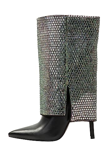 IKITA Damen Stiefeletten, SCHWARZ Silber, 39 EU von IKITA