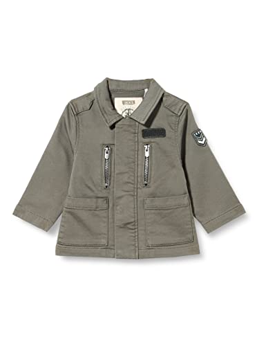 IKKS JUNIOR Baby-Jungen Veste saharienne kaki à patchs et Symbole Peace and Love XU42011.56 SAHARINN-Jacke, 6 Mois von IKKS