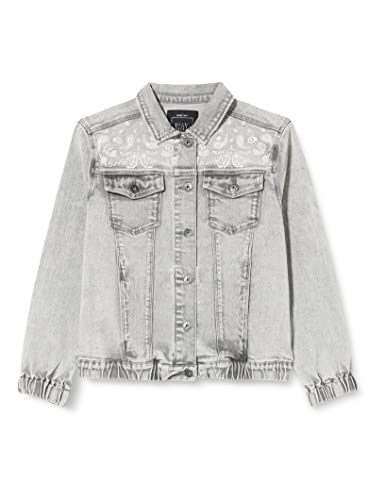 IKKS JUNIOR Jungen Veste en Jean Gris Imprimé Cachemire Xu40014.94 Jeansjacke, Hellgrau, 12 Jahre von IKKS