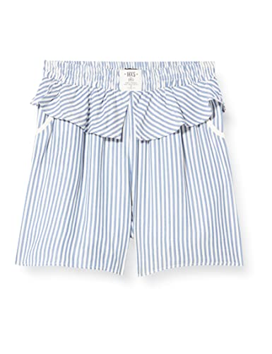 IKKS Jungen À Rayures Bleues Blanches, Détails Argentés et Volants Xu26002.11 Shorts, Gestreifter Draht, 104 von IKKS