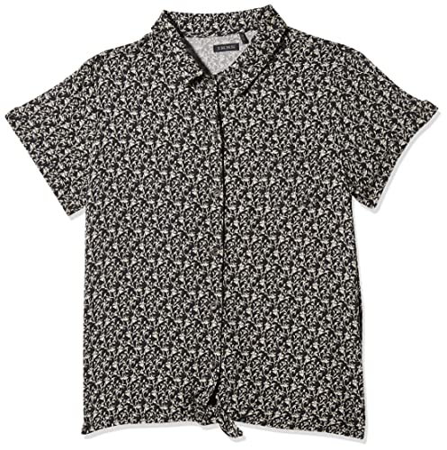 IKKS Jungen Chemise Liberty Nouée Xu12072.02 Klassisches Hemd, Schwarz mit Blumenmuster, 3 Jahre von IKKS