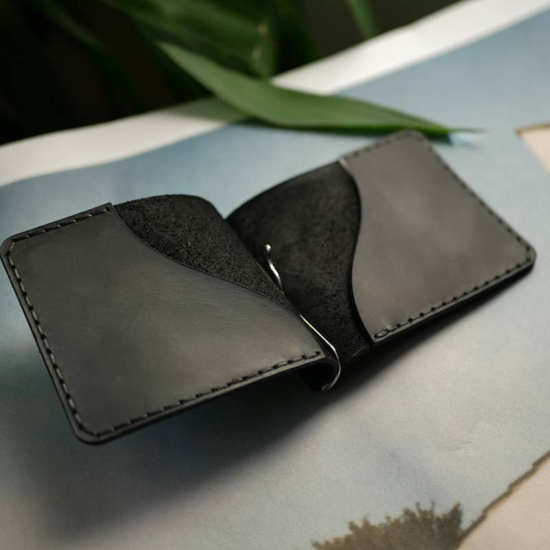 Personalisierte Geldklammer Aus Leder Geldbeutel Mit Gravur von IKLeathershop