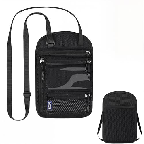 IKOPFLN 1 Stück Crossbody-Umhängetasche,Brusttasche Herren,Schutz wasserdicht Umhängebeutel Tasche maximale Sicherheit für Smartphone und Reise Dokumente von IKOPFLN