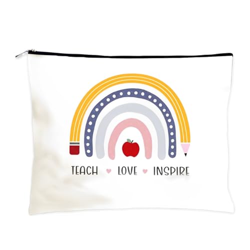 IKOPFLN 1 Stück Gemusterter Reißverschlussbeutel aus Segeltuch,Geschenk für Damen, Make-up-Tasche von IKOPFLN