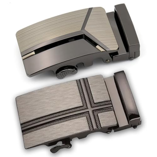IKOPFLN 2 Stück Gürtelschnalle herren 35mm - automatik gürtel gürtelschnallen - gürtelschnallen zum wechseln - für gürtelschnalle einzelne automatik einstellbar gürtel zubehör（A） von IKOPFLN