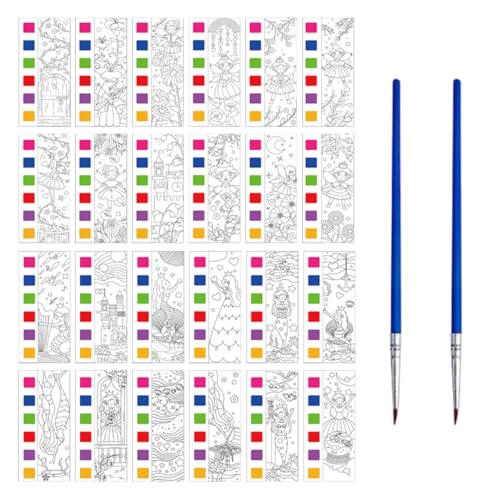 IKOPFLN 2 Stück Wassermalbuch mit Wasserstifte,Magic Water Colouring Book,Magisches Malbücher Wasser Malbuch,Wassermalbuch ab 2 3 4 für 2 3 4 5 6 Jahre alte Malbuch Wasser Jahren zum Zeichnen von IKOPFLN