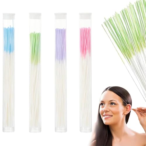 IKOPFLN 240 Stück Ohrringe Loch Reiniger Piercing Reinigung Linie Ohrloch Reiniger Stäbchen Faden Einweg Ohrstecker Piercing Pflege Geruchsentfernung Reinigung Werkzeug für Mädchen Frauen Männer von IKOPFLN