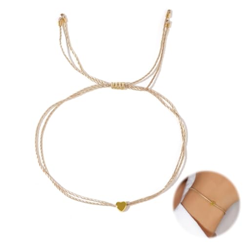 IKOPFLN Für Teen Männer Frauen - Geflochtene Freundschaftsarmbänder - Mit Liebe handgefertigt Einstellbares Handgelenk Armband von IKOPFLN