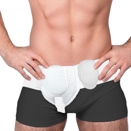 IKOPFLN Leistenbruch Gürtel I Leistenbruchgürtel für Männer I Leistenbruchband für Männer I Rückbildungsgürtel Nach Geburt I Nabelbruchbandage Herren I Flexibel und Anpassbar, 1 Stück von IKOPFLN