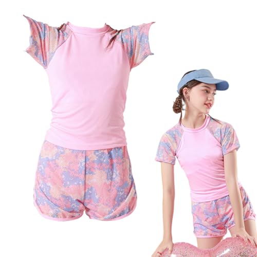 IKOPFLN Mädchen Badeanzug UV-Schutz 2-Teiliges Set Schwimmanzug für Mädchen Unisex Kinder Uv-Schutz Bade-Set von IKOPFLN