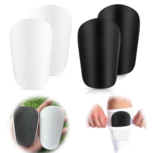 IKOPFLN Schienbeinschoner, Mini Football Shin Pads, Extra Mini Shin Guards Soccer Miniature Shin Pads Tiny Protective Shin Guards for Men Women Boys Girls Graffitiable DIY, 2 Paare von IKOPFLN