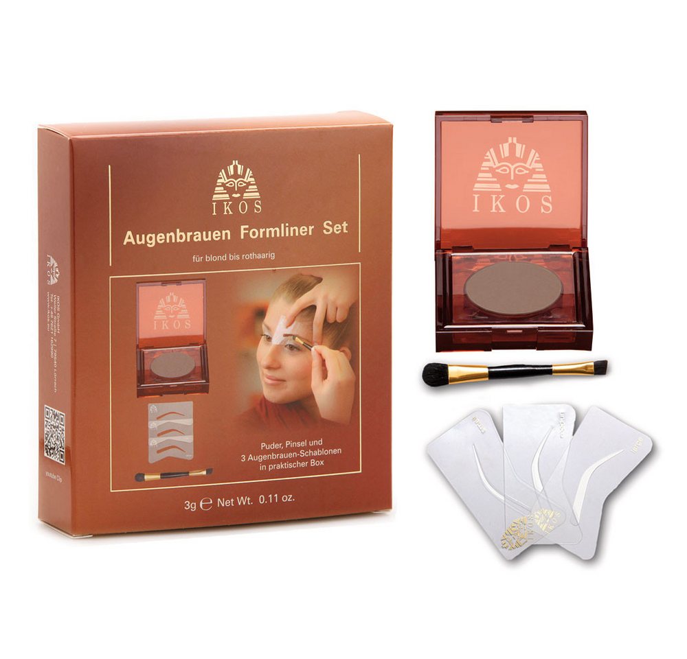 IKOS Augenbrauen-Kosmetika IKOS Augenbrauen Formliner Set für braun bis dunkelhaarig von IKOS