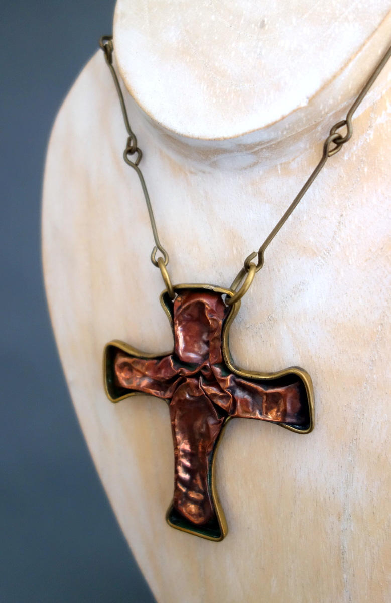 Rare Vintage Religious Cross Necklace Antique Rare Vintage Religious Cross Necklace Antique von IKOSZ