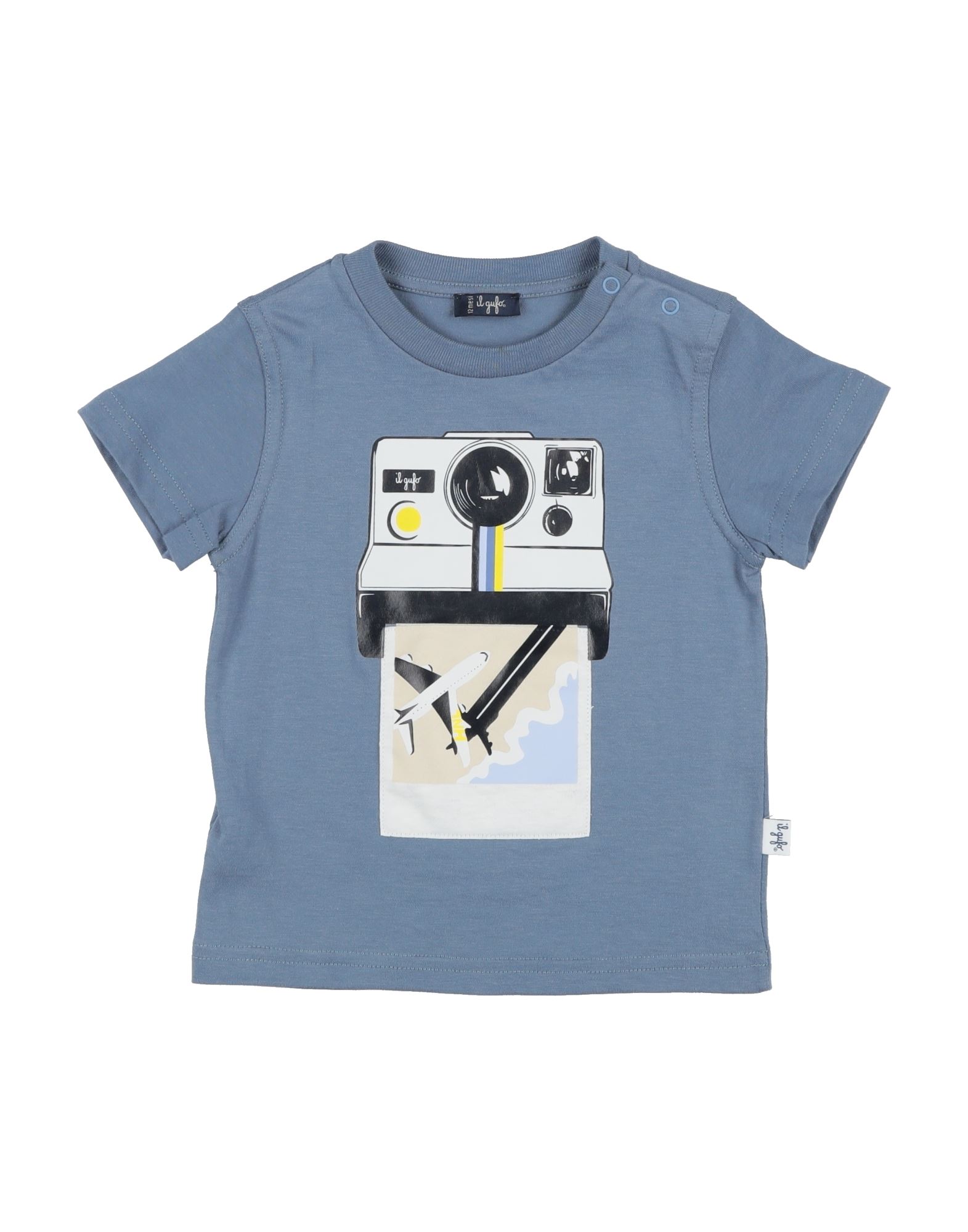 IL GUFO T-shirts Kinder Taubenblau von IL GUFO