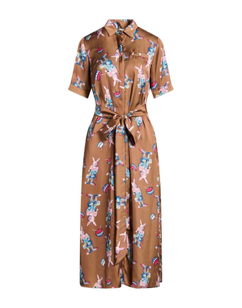 IL THE' DELLE 5 Midi-kleid Damen Braun von IL THE' DELLE 5