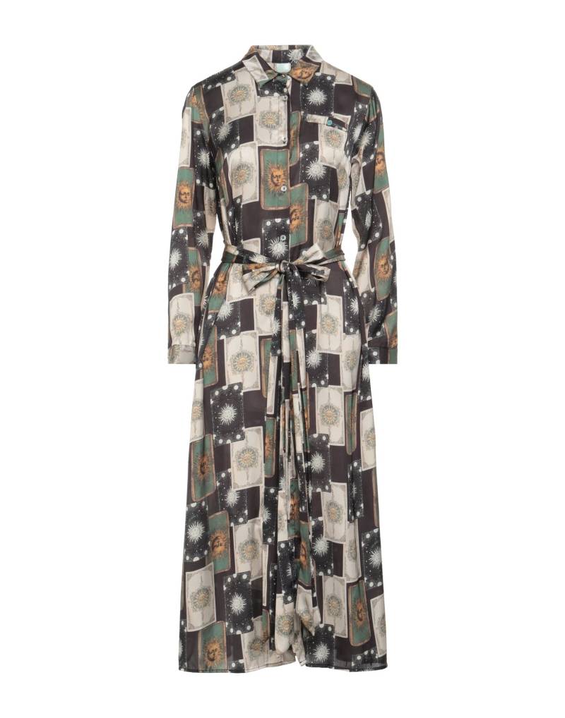 IL THE' DELLE 5 Midi-kleid Damen Militärgrün von IL THE' DELLE 5