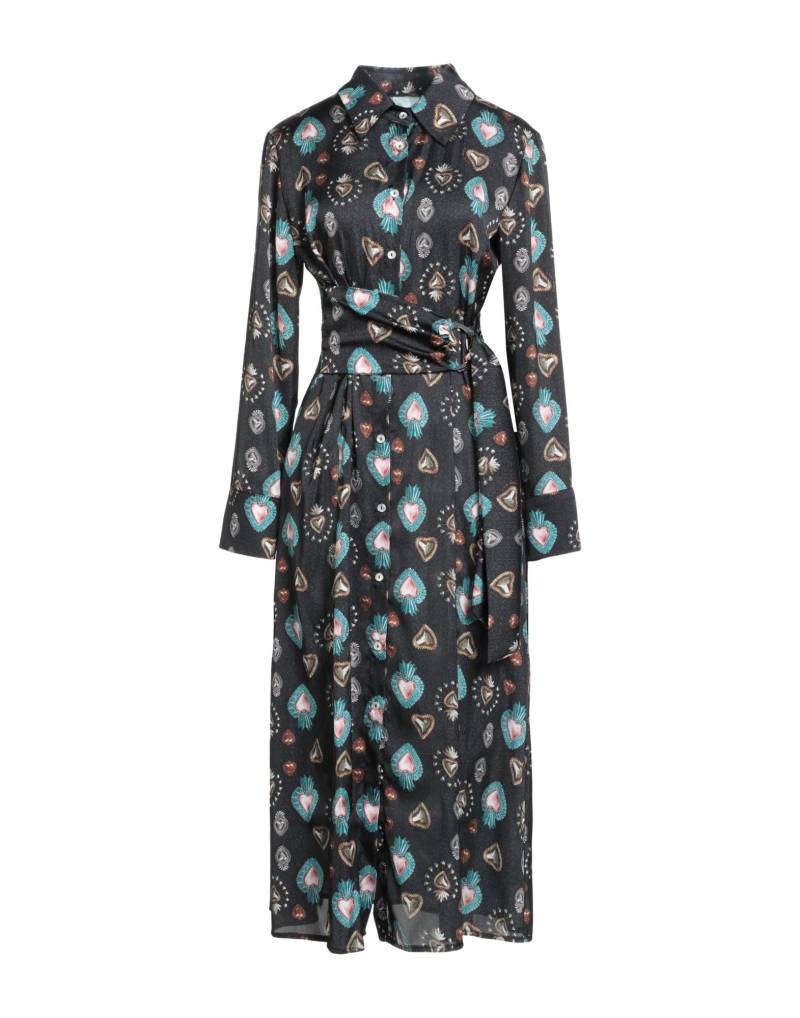 IL THE' DELLE 5 Midi-kleid Damen Schwarz von IL THE' DELLE 5