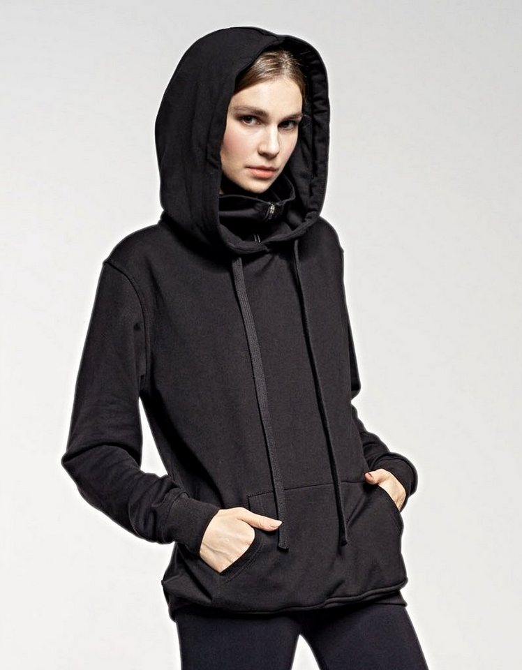 ILAY Lit Hoodie Double Cap Hoodie bis XXL, BLACK Mit Kapuze, Mit Kängurutasche von ILAY Lit