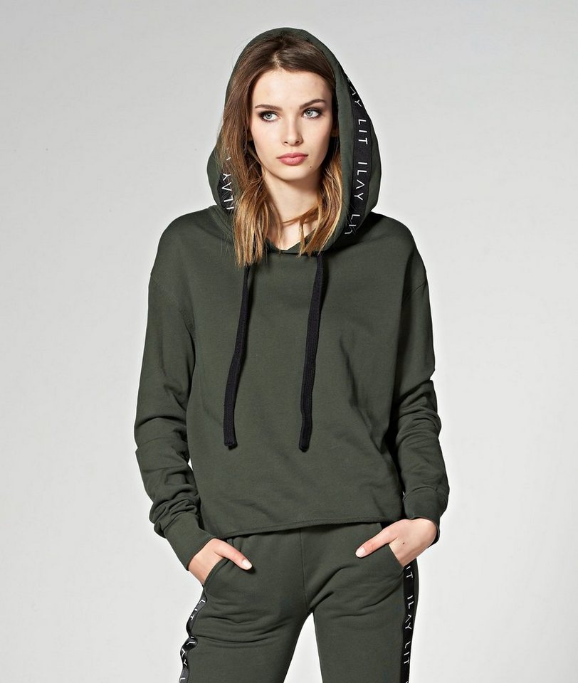 ILAY Lit Hoodie Holy Hoodie Olive von ILAY Lit