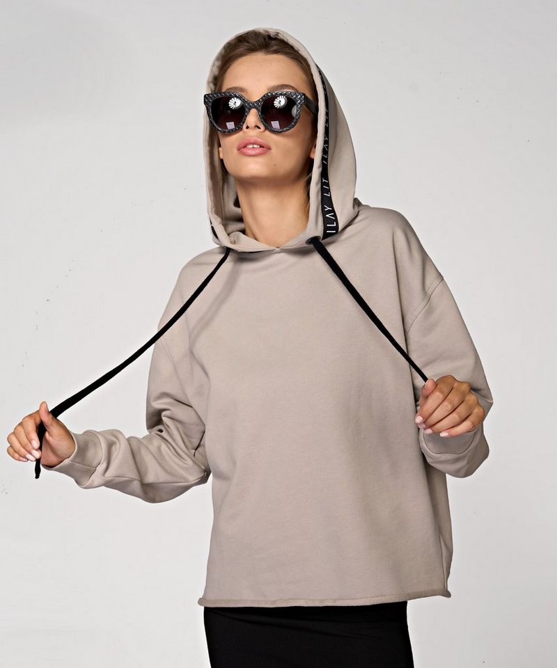 ILAY Lit Hoodie Holy Hoody Taupe von ILAY Lit