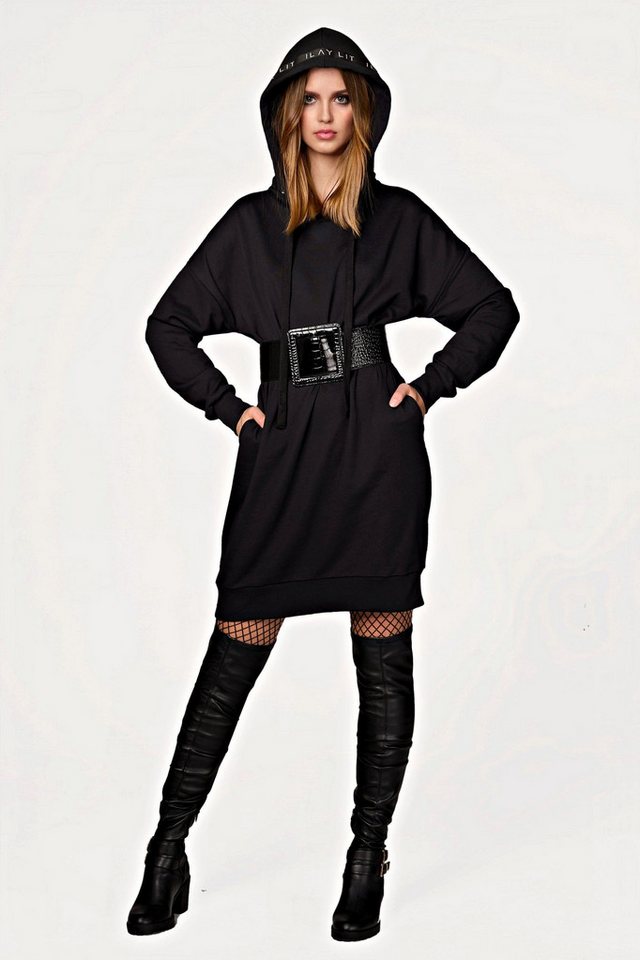 ILAY Lit Hoodie Mona Sweat Dress Black von ILAY Lit