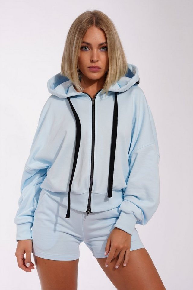 ILAY Lit Kapuzensweatjacke Holy Zoodie, Ice Blue von ILAY Lit