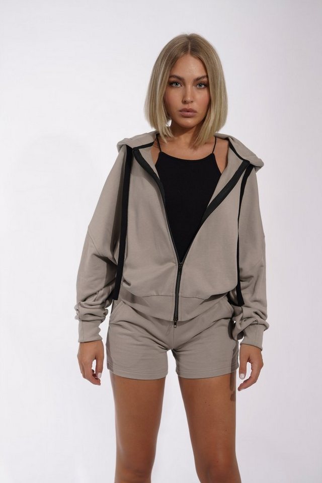 ILAY Lit Kapuzensweatjacke Holy Zoodie, Taupe von ILAY Lit