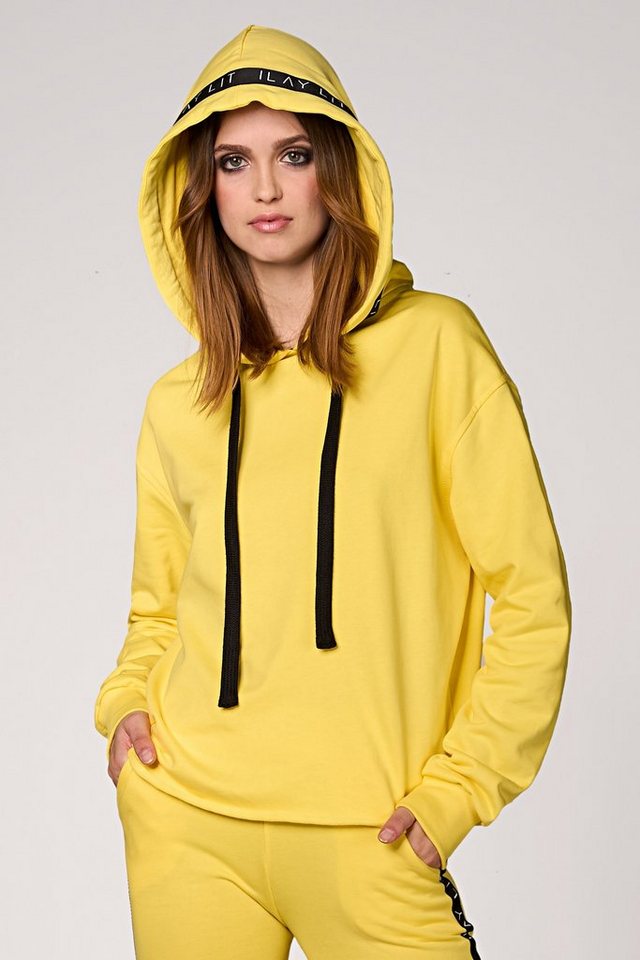 ILAY Lit Kapuzensweatshirt Holy Hoodie Lemon Logoband an der Kapuze zur Verstärkung von ILAY Lit