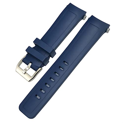 ILAZI Für IWC Aquatimer Family IW3568 Quick Release Wasserdichtes Silikon 22 mm Uhrenarmband(Blue) von ILAZI