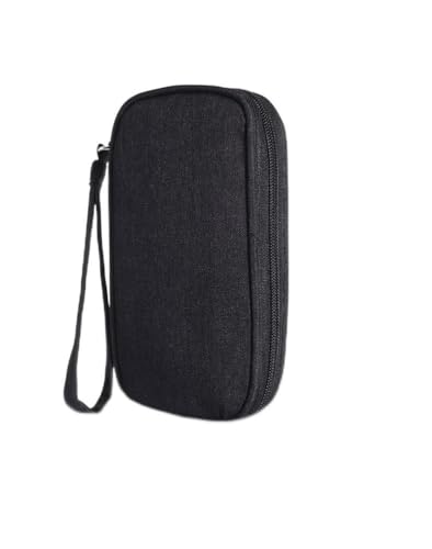 ILAZI Multifunktionale Aufbewahrungstasche, digitale Aufbewahrungstasche, große Kapazität, tragbare Handtasche, Reisedaten-Zubehör-Aufbewahrungstasche, Schwarz , Einheitsgröße von ILAZI