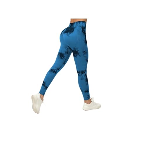 Cellulu Anti Cellulite Leggings, 3D Cellular Leggings Damen – High Waist Kompressions-Shaping, 3D-Slim Effekt Für Straffere Haut (Blau-A,L) von ILESTDG