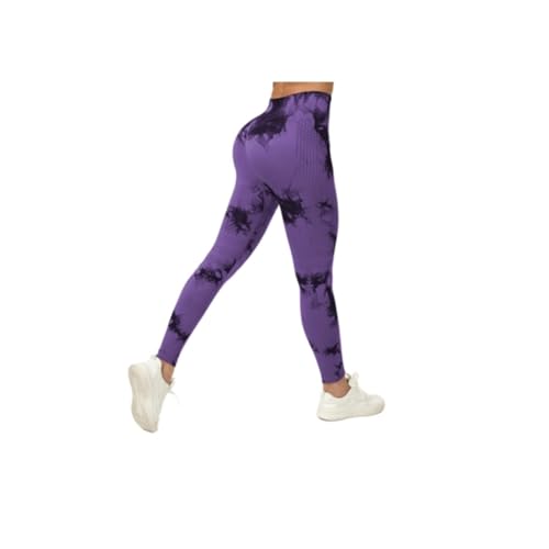 Cellulu Anti Cellulite Leggings, 3D Cellular Leggings Damen – High Waist Kompressions-Shaping, 3D-Slim Effekt Für Straffere Haut (Lila-A,M) von ILESTDG