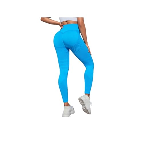 Cellulu Anti Cellulite Leggings, 3D Cellular Leggings Damen – High Waist Kompressions-Shaping, 3D-Slim Effekt Für Straffere Haut (Blau,S) von ILESTDG